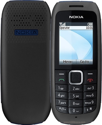 Téléphone Portable Nokia 1616 Débloqué - Modèle Basique Occasion, Couleur Noire, Opérateur SFR